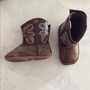 Kids Brown Cowboy Boots